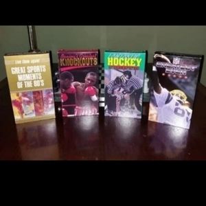 VINTAGE SPORTS VHS VIDEOS BUNDLE OF 4! 80s and 90s